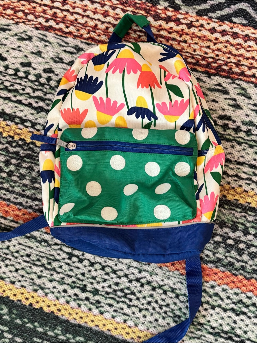 Hanna Andersson Toddler Girls Small Floral Backpack